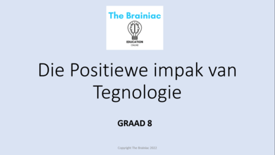 Gr 8 Tegnologie PowerPoints - Kwartaal 2