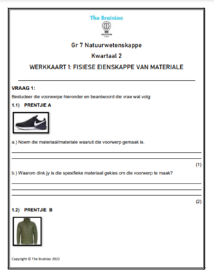 Gr 7 NW Werkkaarte - Kwartaal 2