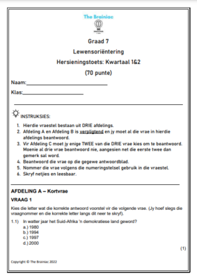 Gr 7 LO Hersieningstoets - Kwartaal 1&amp;2