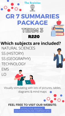 Gr 7 Summaries Package - Term 3