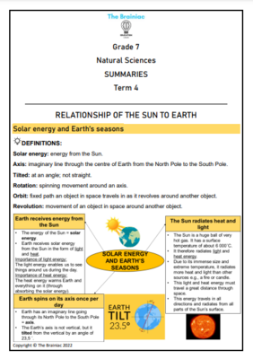 Gr 7 NS Summaries - Term 4