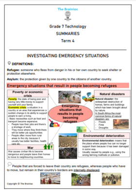 Gr 7 Technology Summaries - Term 4