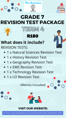 Gr 7 Revision Test Package - Term 4