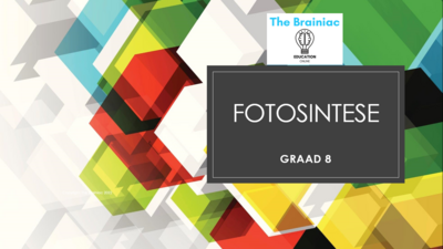 Gr 8 NW PowerPoints - Kwartaal 1