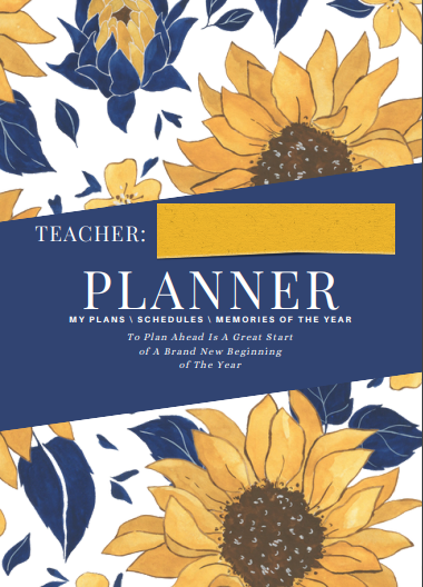 Teacher Planner (Sunflower)