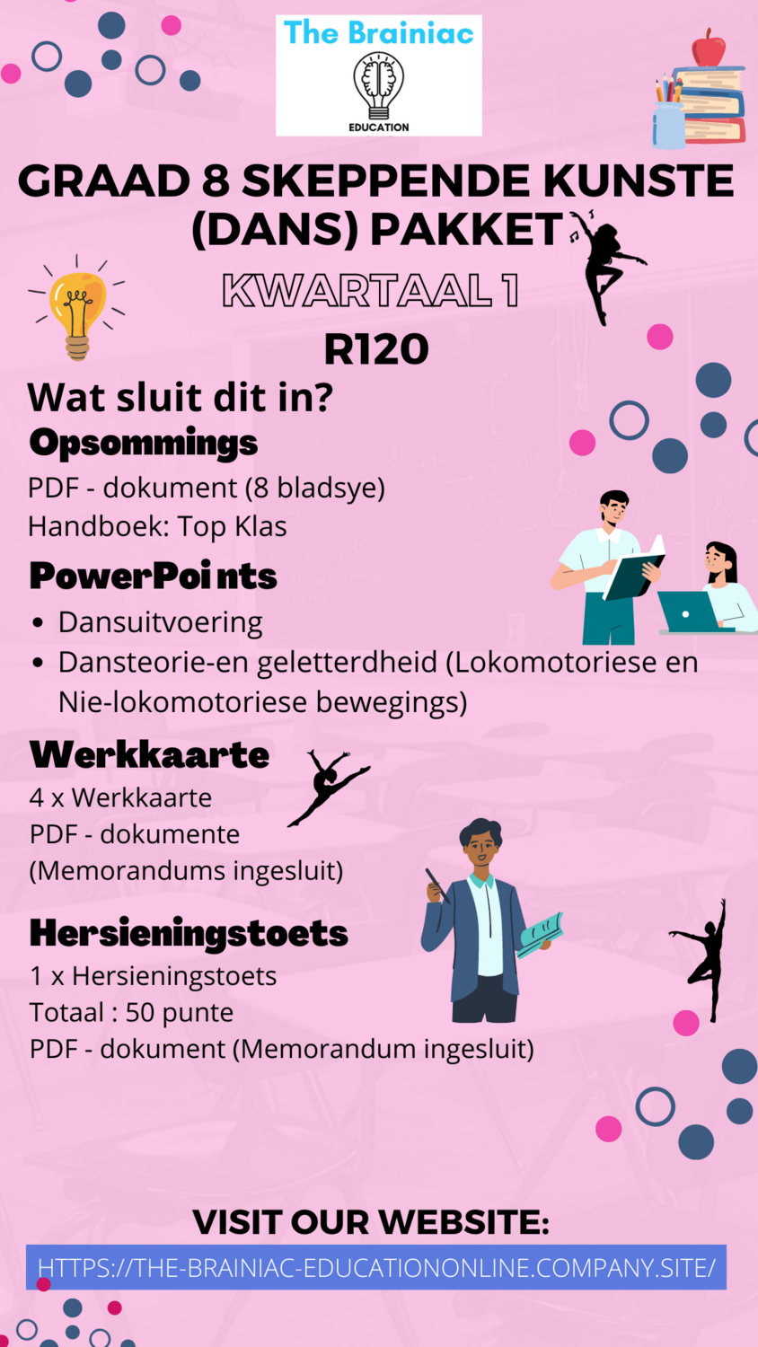 Gr 8 Skeppende Kunste (Dans) Pakket - Kwartaal 1