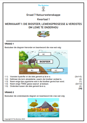 Gr 7 NW Werkkaarte - Kwartaal 1