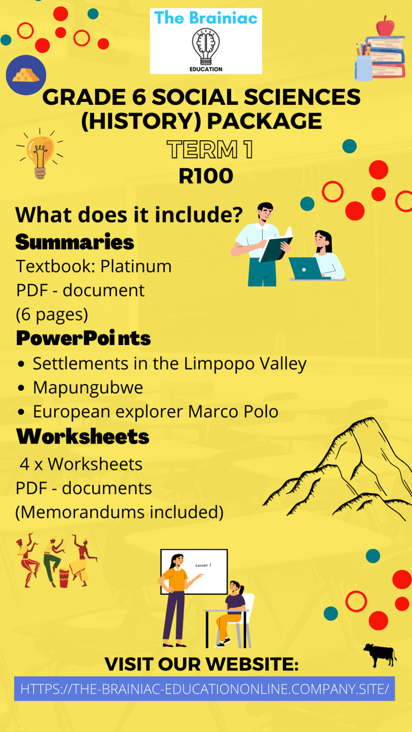 Gr 6 Social Sciences (History) Package - Term 1
