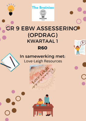 Gr 9 EBW Assessering (Opdrag) - Kwartaal 1