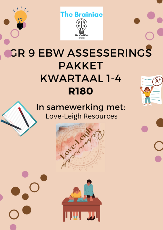 Gr 9 EBW Assessering Pakket - Kwartaal 1-4