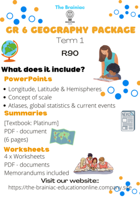 Gr 6 SS (Geography) Package - Term 1
