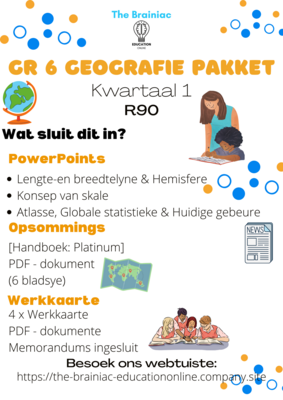 Gr 6 SW (Geografie) Pakket - Kwartaal 1