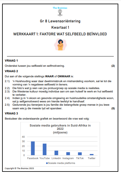Gr 8 LO Werkkaarte - Kwartaal 1