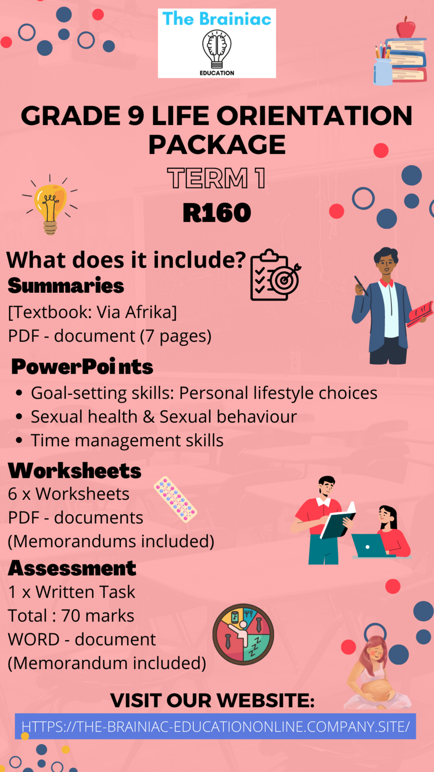 Gr 9 Life Orientation Package - Term 1