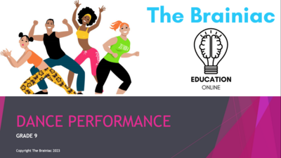 Gr 9 Dance PowerPoints - Term 1