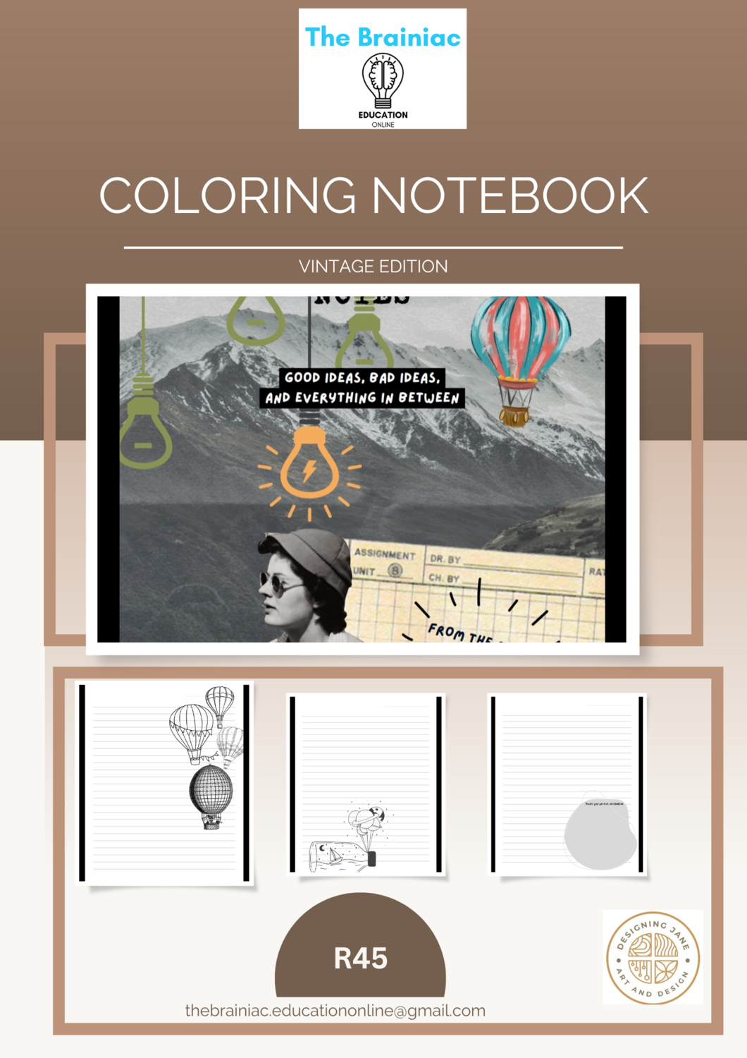 Teacher Coloring Notebook