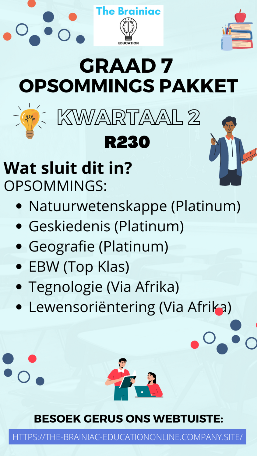 Gr 7 Opsommings Pakket - Kwartaal 2