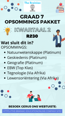 Gr 7 Opsommings Pakket - Kwartaal 2