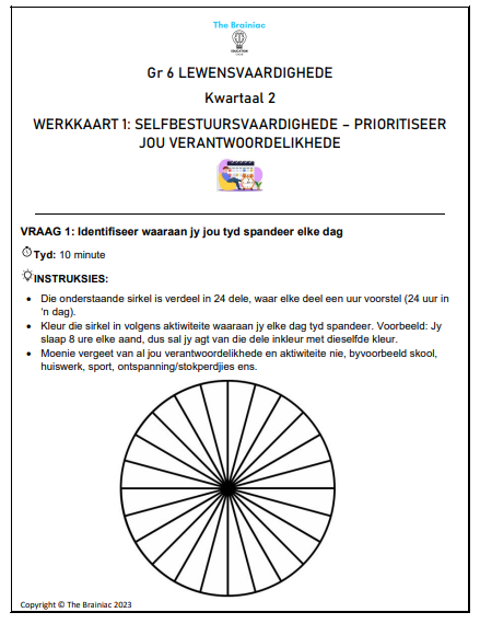 Gr 6 PSW Werkkaarte - Kwartaal 2