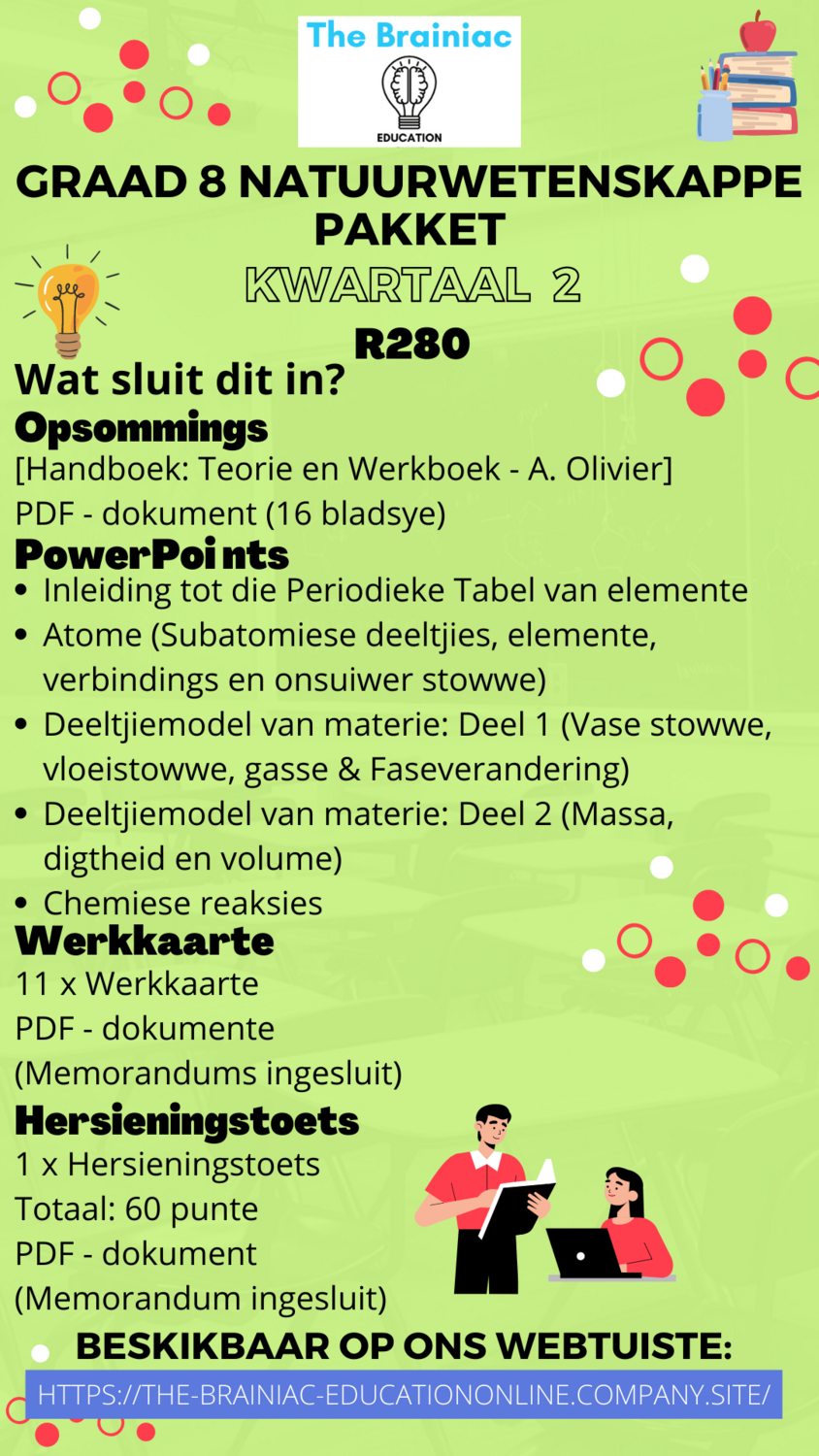 Gr 8 Natuurwetenskappe Pakket - Kwartaal 2