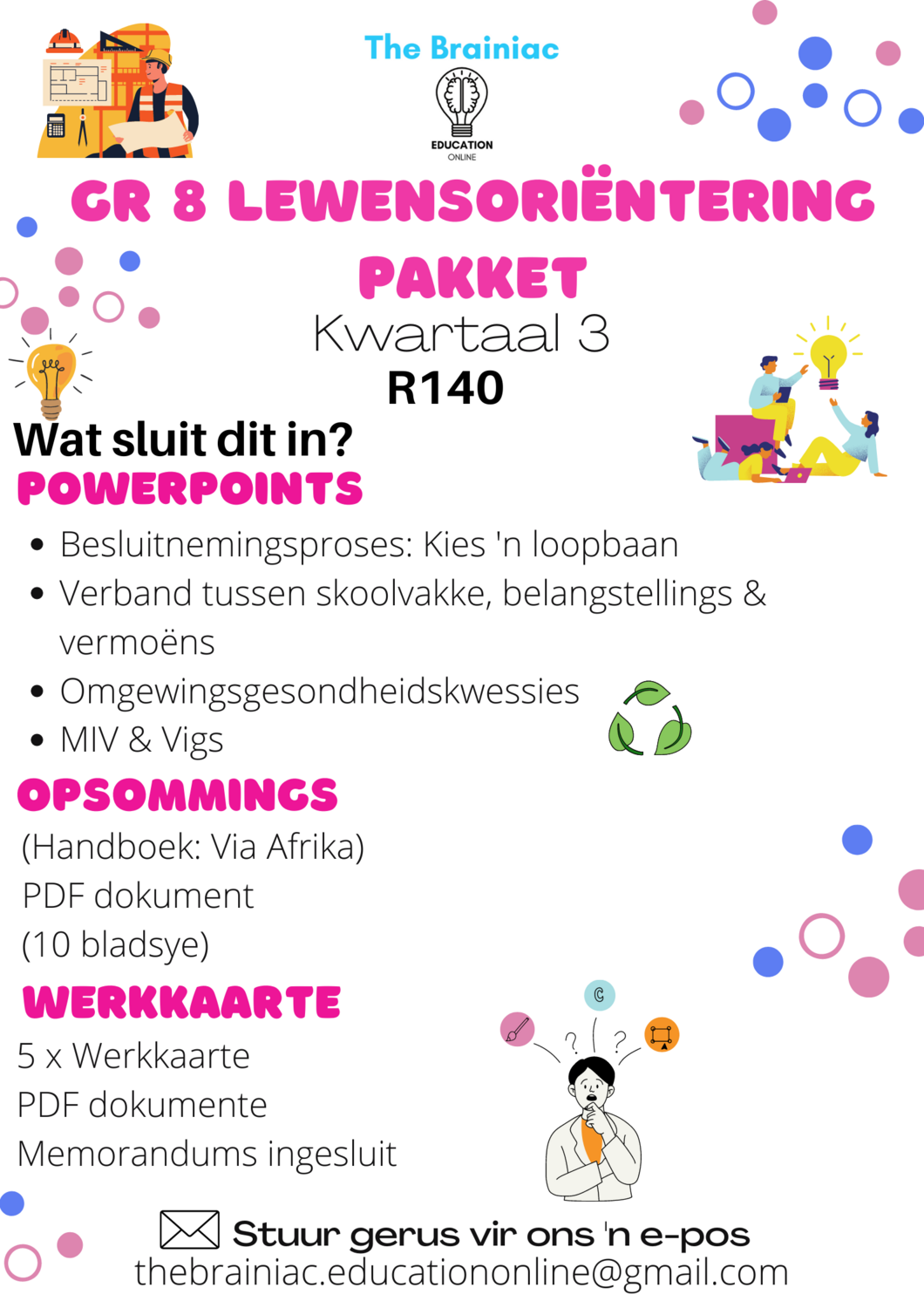 Gr 8 Lewensoriëntering Pakket - Kwartaal 3