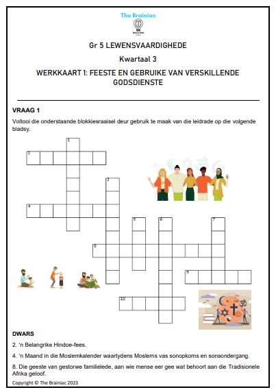 Gr 5 Lewensvaardighede Werkkaarte - Kwartaal 3