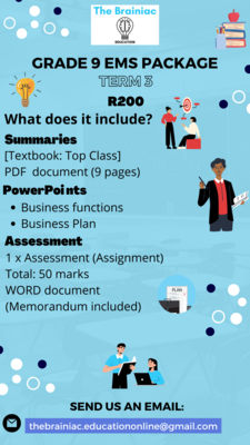 Gr 9 EMS Package - Term 3