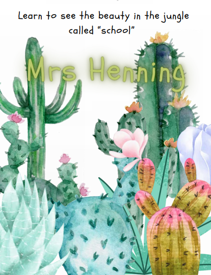 Teacher Planner (Cactus &amp; Succulent Theme)