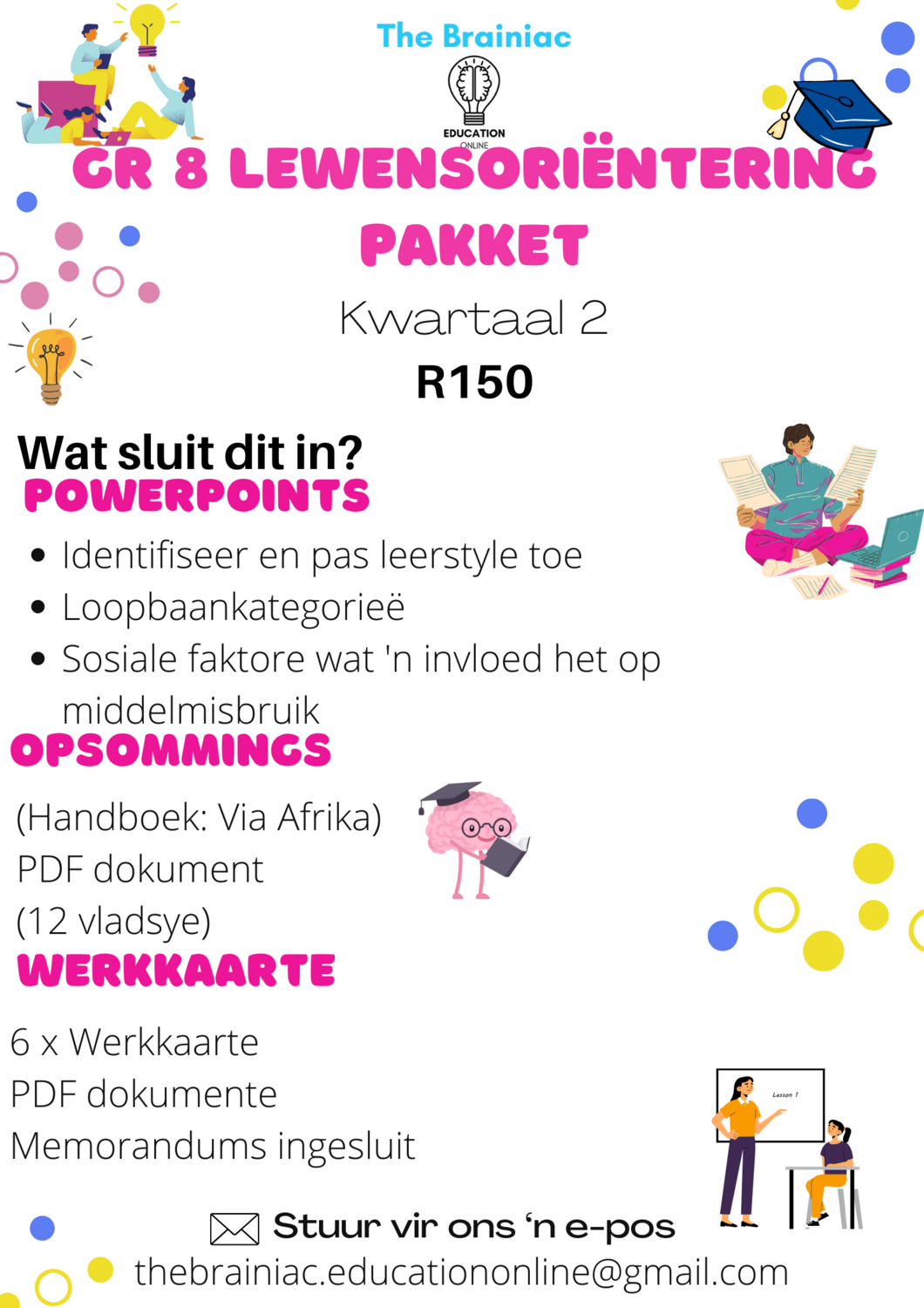 Gr 8 Lewensoriëntering Pakket - Kwartaal 2