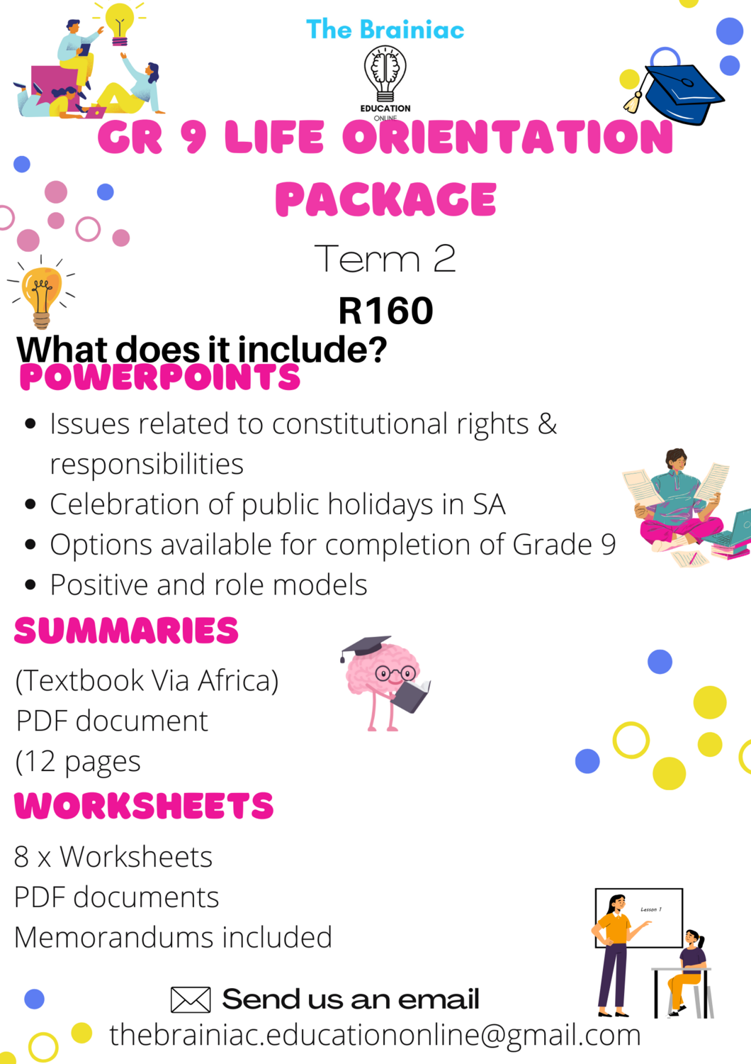 Gr 9 Life Orientation Package - Term 2