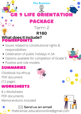 Gr 9 Life Orientation Package - Term 2