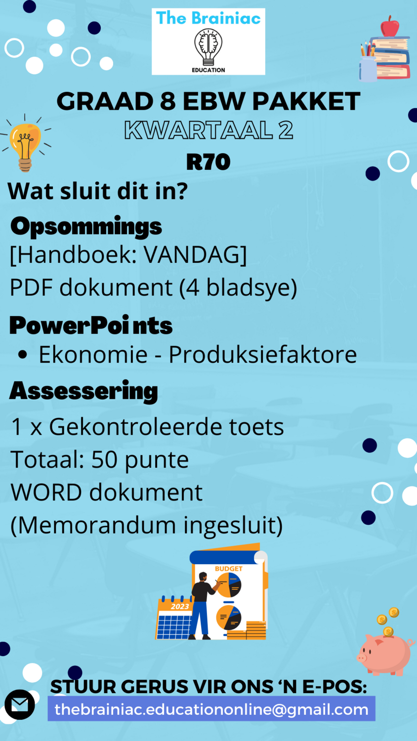 Gr 8 EBW Pakket - Kwartaal 2