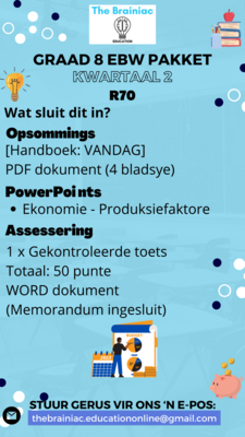 Gr 8 EBW Pakket - Kwartaal 2