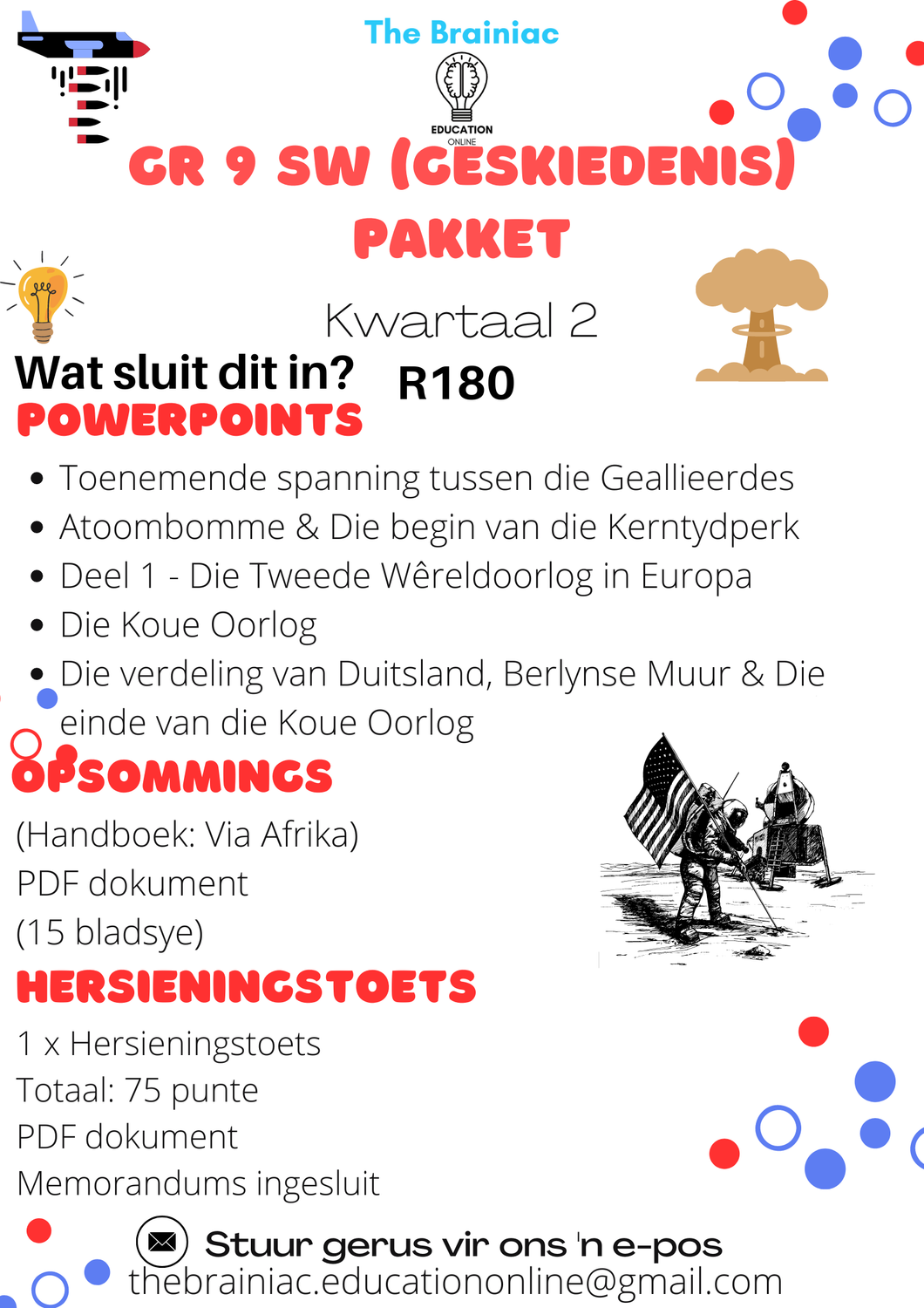 Gr 9 SW (Geskiedenis) Pakket - Kwartaal 2