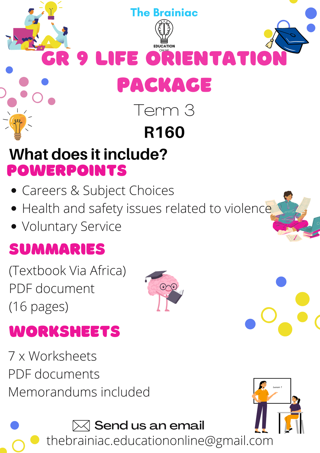 Gr 9 Life Orientation Package - Term 3