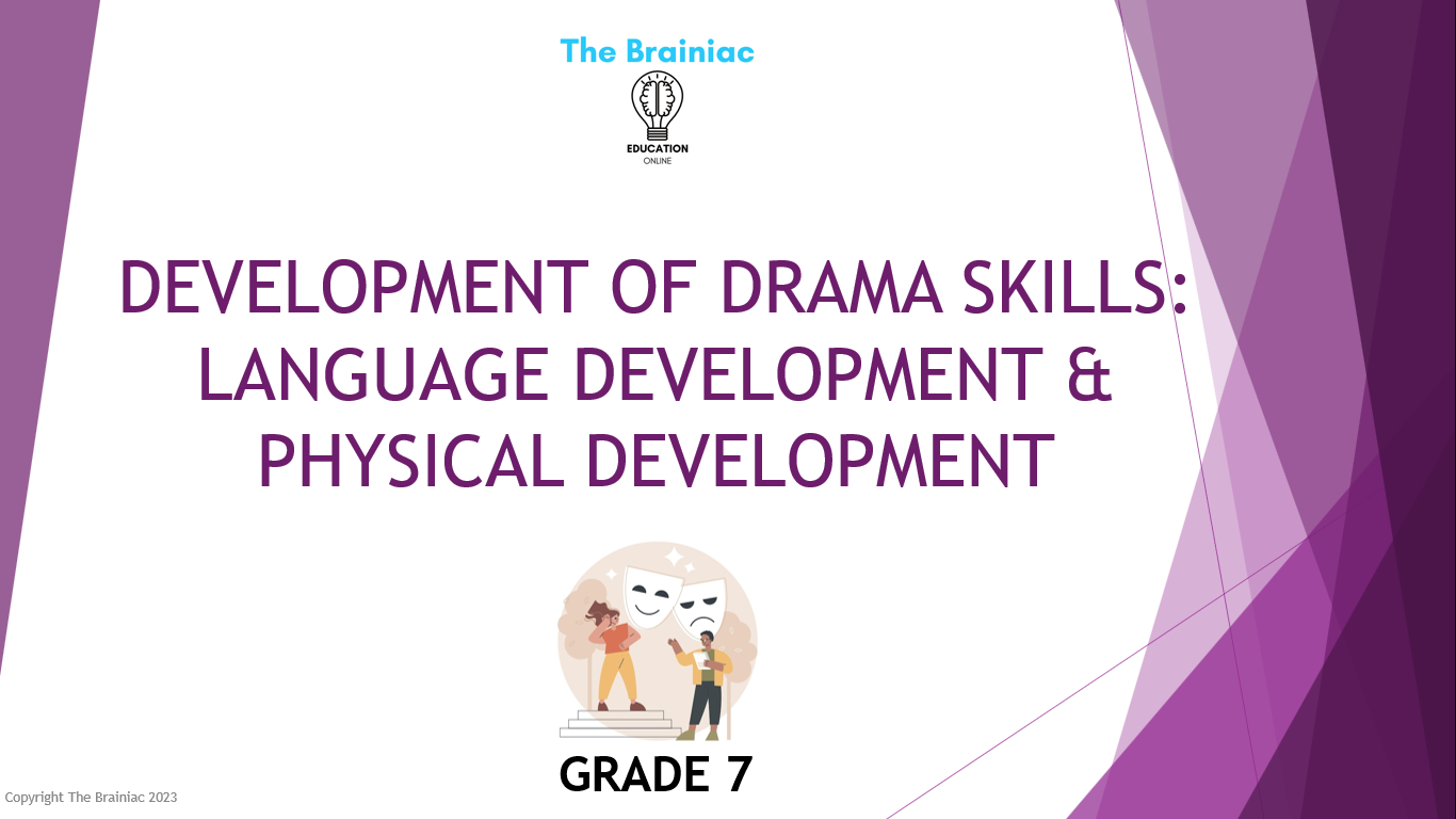 Gr 7 Creative Arts (Drama) PowerPoints - Term 4