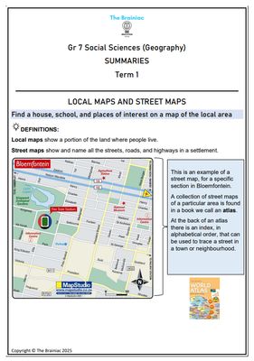 Gr 7 SS (Geography) Summaries - Term 1