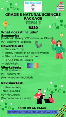 Gr 8 Natural Sciences Package - Term 3