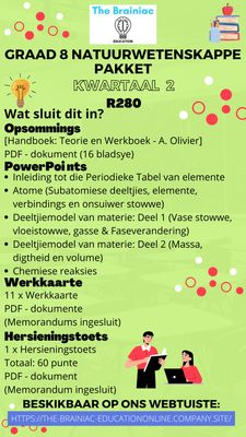 Gr 8 Natuurwetenskappe Pakket - Kwartaal 2
