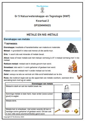 Gr 5 NWT Opsommings - Kwartaal 2