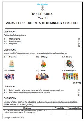 Gr 5 Life Skills Worksheets - Term 2