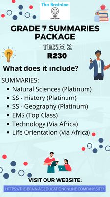 Gr 7 Summaries Package - Term 2