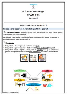 Gr 7 NW Opsommings - Kwartaal 2
