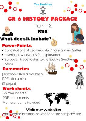Gr 6 SS (History) Package - Term 2