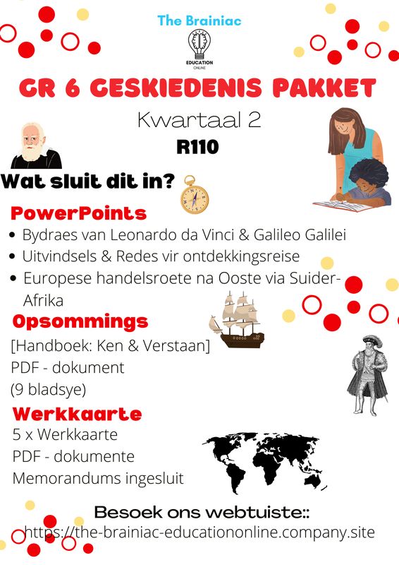 Gr 6 SW (Geskiedenis) Pakket - Kwartaal 2