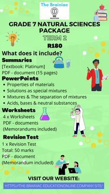 Gr 7 Natural Sciences Package - Term 2