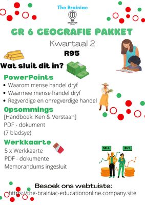 Gr 6 SW (Geografie) Pakket - Kwartaal 2
