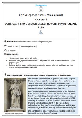 Gr 9 Visuele Kuns Werkkaarte - Kwartaal 2