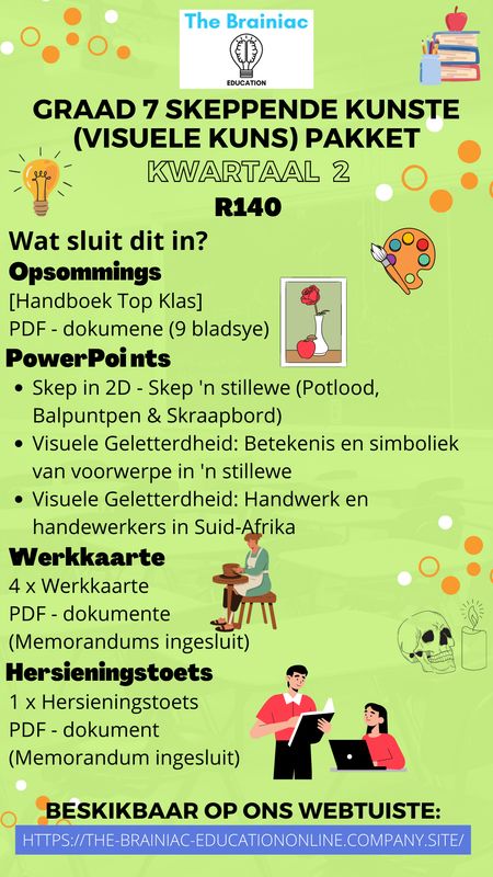 Gr 7 Skeppende Kunste (Visuele Kuns) Pakket - Kwartaal 2