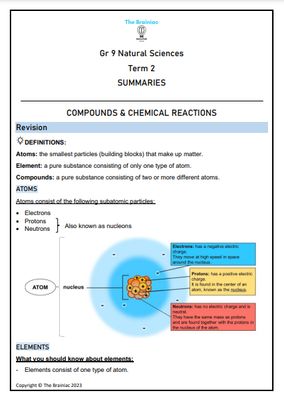 Gr 9 NS Summaries - Term 2